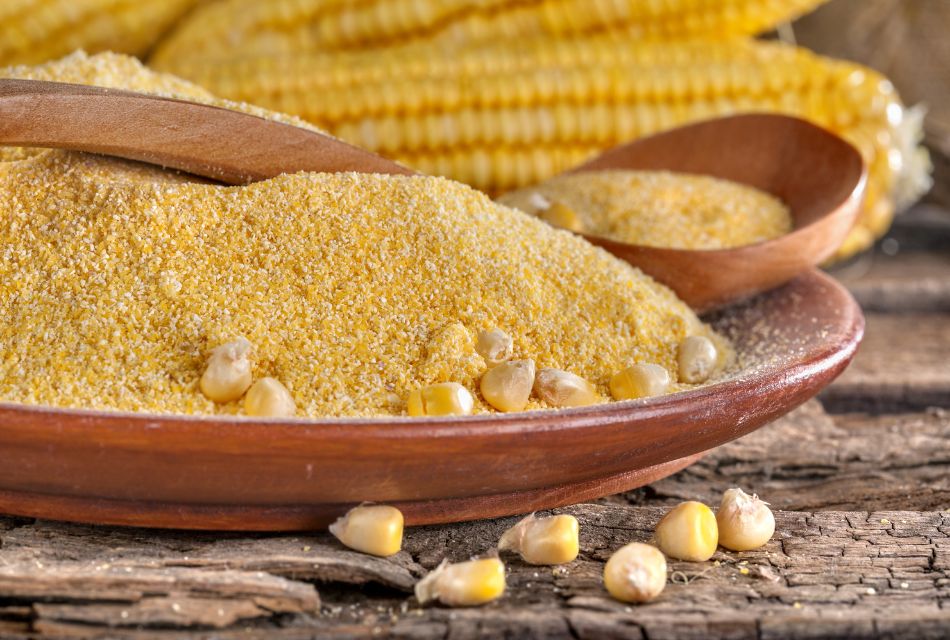 Production of maize grits for the food sector